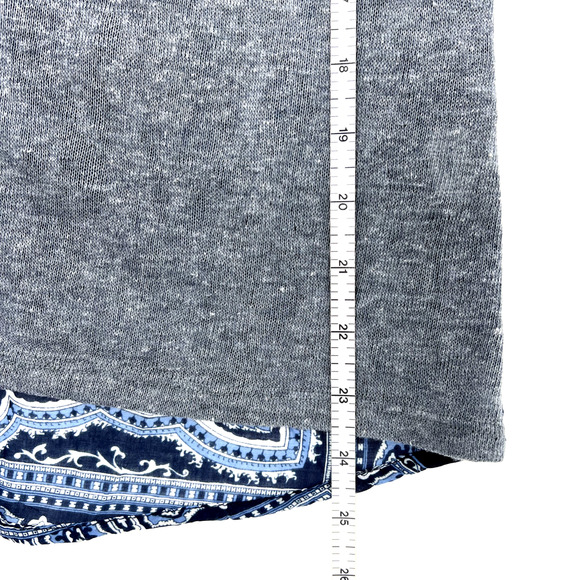 Anthropologie Postmark Bandana Mixed Media Print Top Size S - Picture 6 of 10